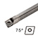 For 75deg Rhombic insert